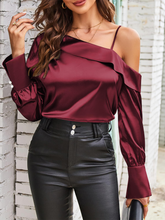 Satin-Silk-Tops-Red-1